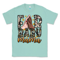Seafoam Fur Baby Mama Classic Tee - CowhideDigitalArt