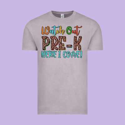 Watch Out Pre K Here I Come! Vintage Tee Designed By Jahusdesignshop