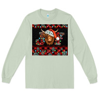 Matcha joy shaggy cow christmas Long Sleeve Tee - Jasminsmagicworld