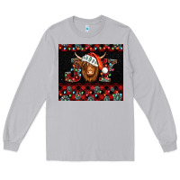 Moon Dust joy shaggy cow christmas Long Sleeve Tee - Jasminsmagicworld