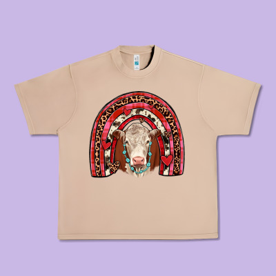 Valentines Hereford Rainbow Urban Heavy Tee Designed By Jahusdesignshop