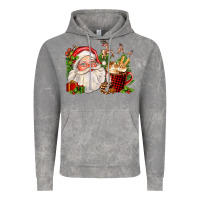 Cloud Rock santa and hot cocoa cup Vintage Hoodie - FaDigitalArtStudio
