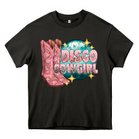 Asphalt western disco cowgirl Heavy Core Tee - texasbilliewilder