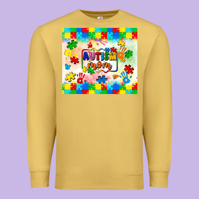 Autism Mom Premium Sweatshirt Designed By Lillyallendesigns