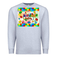 Heather Grey autism mom Premium Sweatshirt - LillyAllenDesigns