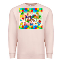 Pale Pink autism mom Premium Sweatshirt - LillyAllenDesigns