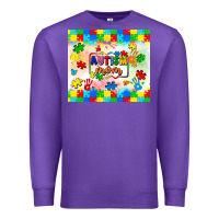 Purple autism mom Premium Sweatshirt - LillyAllenDesigns