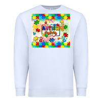 White autism mom Premium Sweatshirt - LillyAllenDesigns
