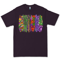 Plum Mardi gras brush strokes king cake and craw fish Premium Tee - RanaPortraitStore