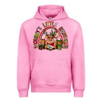 Fuchsia Pink mommys little reindeer christmas Urban Hoodie - CowGirlArtShop