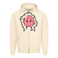 Sandshell brain Zipper Hoodie - MaliasSmallBusiness