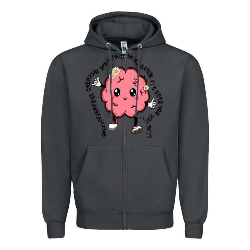 Brain Zipper Hoodie by MaliasSmallBusiness | Teevron