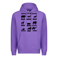 Purple Animal Of The World Premium Hoodie - Bettercallsaul