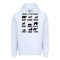 White Animal Of The World Premium Hoodie - Bettercallsaul