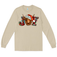Mushroom joy christmas shaggy cow Long Sleeve Tee - Jasminsmagicworld