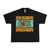Black Sunflower Leopard Thanksgiving Love Urban Heavy Tee - Artiststas