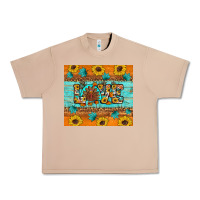 Burro Sunflower Leopard Thanksgiving Love Urban Heavy Tee - Artiststas