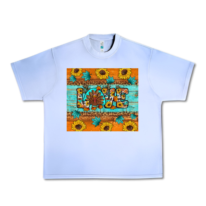 Sunflower Leopard Thanksgiving Love Urban Heavy Tee by Artiststas | Teevron
