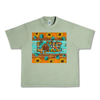 Oil Green Sunflower Leopard Thanksgiving Love Urban Heavy Tee - Artiststas