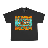 Pigment Black Sunflower Leopard Thanksgiving Love Urban Heavy Tee - Artiststas