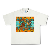 Pistachio Sunflower Leopard Thanksgiving Love Urban Heavy Tee - Artiststas