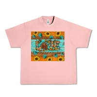 Salmon Sunflower Leopard Thanksgiving Love Urban Heavy Tee - Artiststas