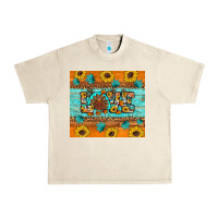 Sandshell Sunflower Leopard Thanksgiving Love Urban Heavy Tee - Artiststas