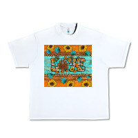 White Sunflower Leopard Thanksgiving Love Urban Heavy Tee - Artiststas