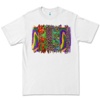 White Mardi Gras Brushstrokes Premium Tee - RanaPortraitStore