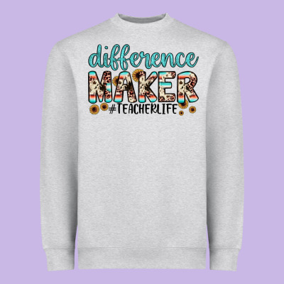 Difference Maker Heavyweight Sweatshirt Designed By Jahusdesignshop
