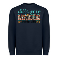 Navy difference maker Heavyweight Sweatshirt - JahusDesignShop