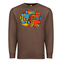 Chestnut be kind autism Premium Sweatshirt - LillyAllenDesigns