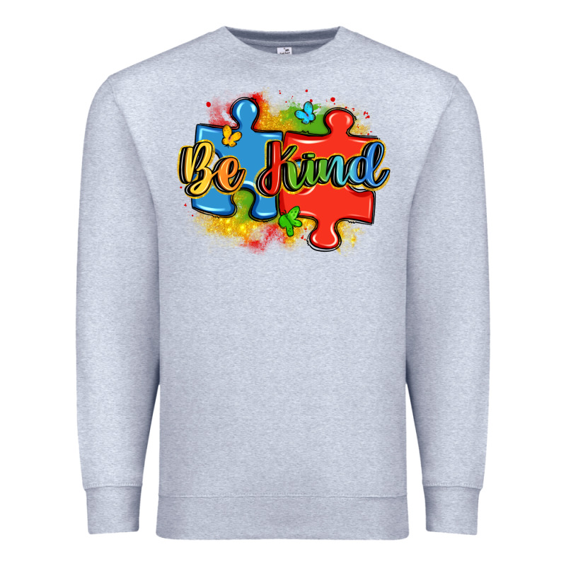 Be Kind Autism Premium Sweatshirt by LillyAllenDesigns | Teevron