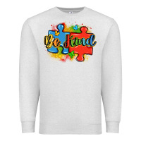 Oatmeal Heather be kind autism Premium Sweatshirt - LillyAllenDesigns
