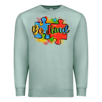Seafoam be kind autism Premium Sweatshirt - LillyAllenDesigns