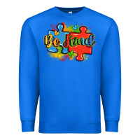 True Royal be kind autism Premium Sweatshirt - LillyAllenDesigns