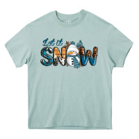 Arona Let It Snow Snowman Heavy Core Tee - RanaPortraitStore