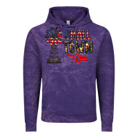 Cloud Purple small town usa Vintage Hoodie - CowhideDigitalArt