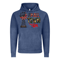 Vintage Denim small town usa Vintage Hoodie - CowhideDigitalArt