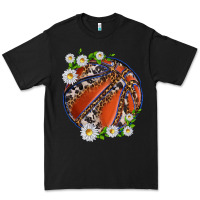Black basketball with patterns and daisies Premium Tee - texasbilliewilder