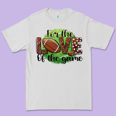 For The Love Of The Game Football Premium Tee Designed By Barkaloodesign