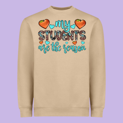 My Students Are The Reason Heavyweight Sweatshirt Designed By Jahusdesignshop