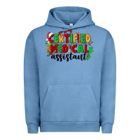 Pigment Pebble Blue certified medical assistant Urban Hoodie - CowGirlArtShop