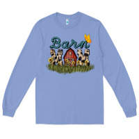 Colony Blue barn mom sunflower Long Sleeve Tee - NancyCooperArtShop