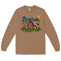 Toasted Coconut barn mom sunflower Long Sleeve Tee - NancyCooperArtShop