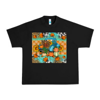 Black Thanksgiving Truck With Turkey Urban Heavy Tee - Artiststas