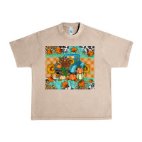 French Oak Thanksgiving Truck With Turkey Urban Heavy Tee - Artiststas