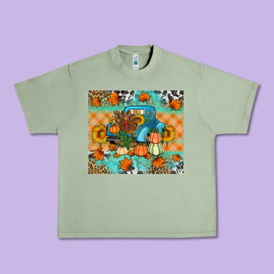 Thanksgiving Truck With Turkey Urban Heavy Tee Designed By Artiststas