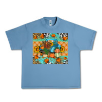 Pebble Blue Thanksgiving Truck With Turkey Urban Heavy Tee - Artiststas
