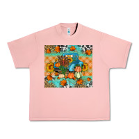 Salmon Thanksgiving Truck With Turkey Urban Heavy Tee - Artiststas